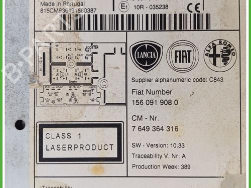 Radio ALFA ROMEO MITO (955_) 1.3 MultiJet (955AXH1B, 955AXT1A) | BP19935062E6 
