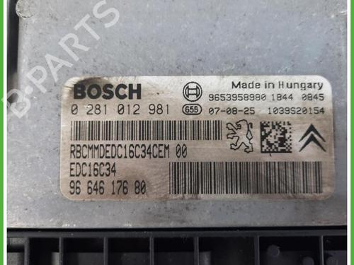 Engine control unit (ECU) CITROËN C4 I (LC_) 1.6 HDi | BP40131288M57 - Image 2