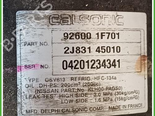 AC compressor NISSAN MICRA II (K11) 1.0 i 16V | BP24193145M34 