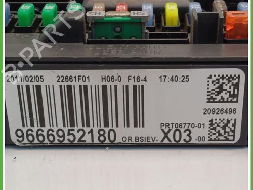 Fuse box CITROËN C3 II (SC_) 1.4 LPG | BP26705999E1 