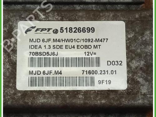 Engine control unit (ECU) LANCIA MUSA (350_) 1.3 D Multijet (350.AXB11, 350.AXB1A) | BP40130979M57 - Image 2