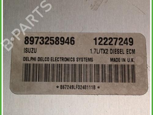 Engine control unit (ECU) OPEL MERIVA A MPV (X03) 1.7 DTI (E75) | BP24035850M57 