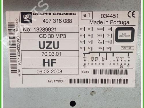 Radio OPEL CORSA D (S07) 1.2 (L08, L68) | BP18125571E6 