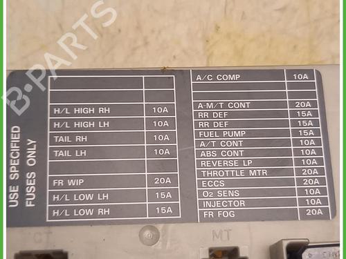 Fuse box NISSAN NOTE (E11, NE11) 1.4 | BP40076356E1 - Image 3