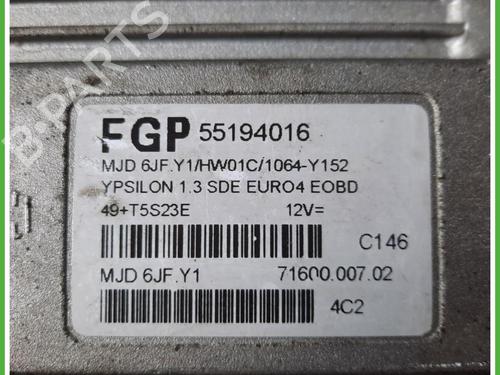Engine control unit (ECU) LANCIA YPSILON (843_) 1.3 JTD (843.AXD11, 843.AXD1A) | BP40131101M57 - Image 2