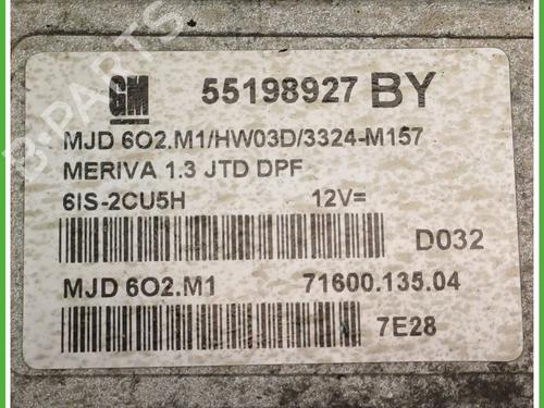 Engine control unit (ECU) OPEL MERIVA A MPV (X03) 1.3 CDTI (E75) | BP26688344M57 