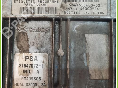 Engine control unit (ECU) PEUGEOT 206 Hatchback (2A/C) 1.4 i | BP11370747M57 