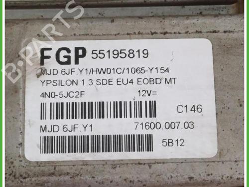 Engine control unit (ECU) LANCIA YPSILON (843_) 1.3 JTD (843.AXD11, 843.AXD1A) | BP40141598M57 - Image 2