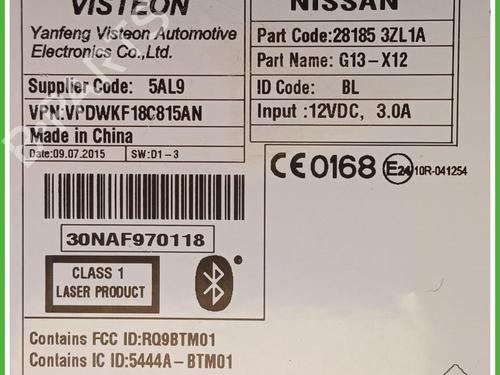 Radio NISSAN PULSAR Hatchback (C13) 1.5 dCi | BP40146757E6 - Image 4