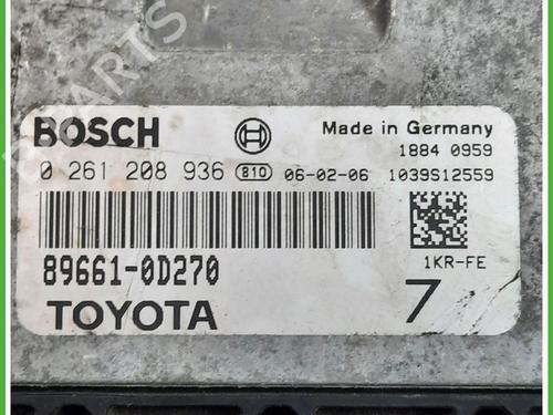 Engine control unit (ECU) TOYOTA YARIS (_P9_) 1.0 VVT-i (KSP90_, KSP90R) | BP15369633M57 