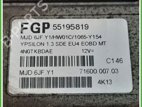Engine control unit (ECU) LANCIA YPSILON (843_) 1.3 JTD (843.AXD11, 843.AXD1A) | BP40134928M57 - Image 2