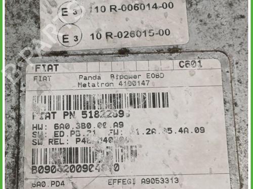 Engine control unit (ECU) FIAT PANDA (169_) 1.2 Natural Power (169.AXB1A) | BP19253464M57 