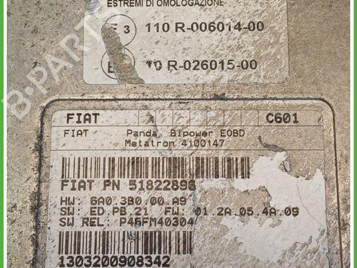 Engine control unit (ECU) FIAT PANDA (169_) 1.2 Natural Power (169.AXB1A) | BP27410066M57 
