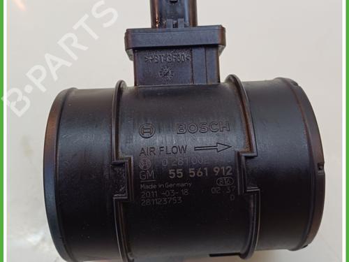 Mass air flow sensor OPEL CORSA D (S07) 1.3 CDTI (L08, L68) | BP17087773M95 