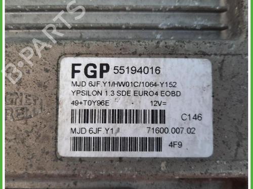 Engine control unit (ECU) LANCIA YPSILON (843_) 1.3 JTD (843.AXD11, 843.AXD1A) | BP40131344M57 - Image 2