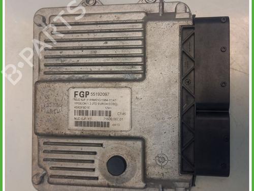 Used Engine control unit (ECU) LANCIA YPSILON (843_) 1.3 JTD (843.AXD11, 843.AXD1A) (70 hp) 30614684