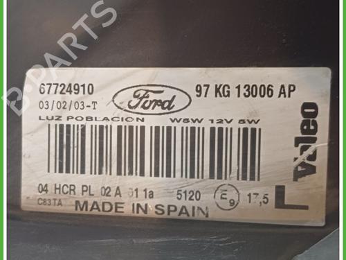 Left headlight FORD KA (RB_) 1.3 i ROCAM | BP21115681C28 