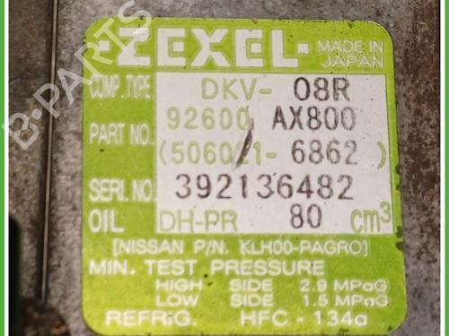 AC compressor NISSAN MICRA III (K12) 1.2 16V | BP27696484M34 