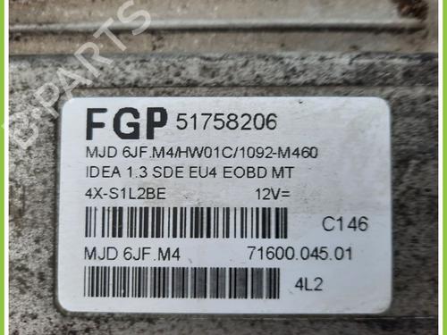 Engine control unit (ECU) FIAT IDEA (350_) 1.3 D Multijet | BP13319297M57 