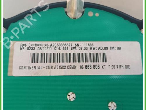 Instrument cluster CITROËN C3 II (SC_) 1.4 HDi 70 (SC8HZC, SC8HR0, SC8HP4) | BP40142407C47 - Image 4