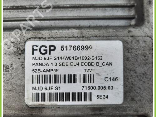 Engine control unit (ECU) FIAT PANDA (169_) 1.3 D Multijet (169.AXC1A) | BP13319295M57
