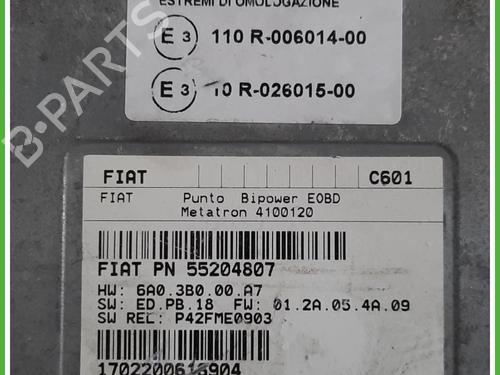 Engine control unit (ECU) FIAT PUNTO (188_) 1.2 Natural Power | BP13937981M57 