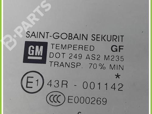 Rear right door window OPEL CORSA D (S07) 1.2 (L08, L68) | BP11722117C21 