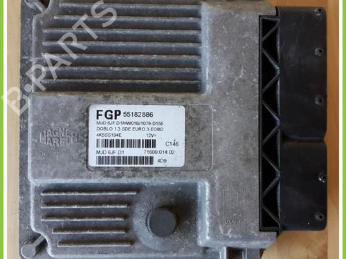 Used Engine control unit (ECU) FIAT DOBLO MPV (119_, 223_) 1.3 JTD 16V (70 hp) 13372217