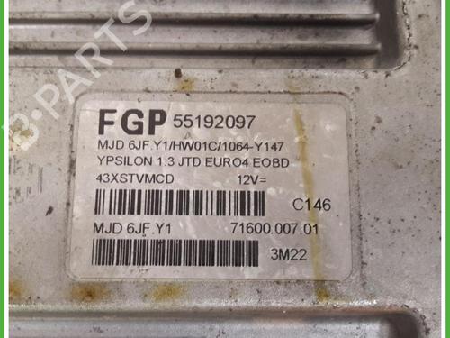Engine control unit (ECU) LANCIA YPSILON (843_) 1.3 JTD (843.AXD11, 843.AXD1A) | BP40131463M57 - Image 2