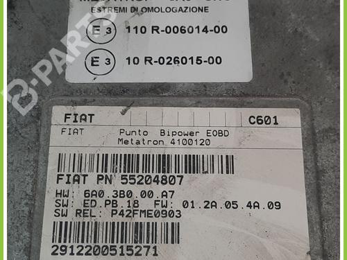 Engine control unit (ECU) FIAT PUNTO (188_) 1.2 Natural Power | BP11740656M57 