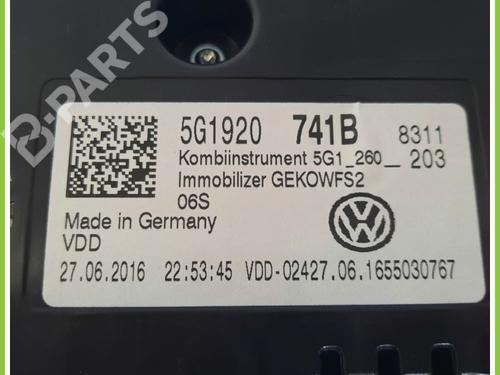 Instrument cluster VW GOLF VII (5G1, BQ1, BE1, BE2) 1.6 TDI | BP11369915C47 