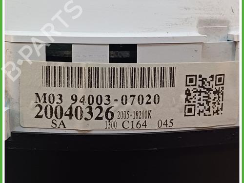 Instrument cluster KIA PICANTO I (SA) 1.1 | BP20727558C47 