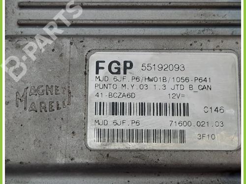 Engine control unit (ECU) FIAT PUNTO (188_) 1.3 JTD 16V | BP11368926M57 