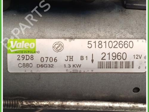 Starter FIAT GRANDE PUNTO (199_) 1.3 D Multijet (199.AXD11, 199.AXD1A, 199.AXD1B,... | BP27409608M8 