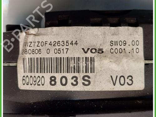 Instrument cluster VW POLO (9N_, 9A_) 1.4 16V | BP23593472C47 