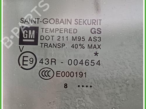 Rear right door window OPEL CORSA E (X15) 1.4 LPG (08, 68) | BP26288642C21 