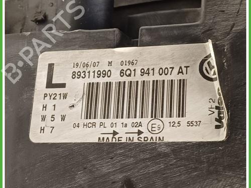 Left headlight VW POLO (9N_, 9A_) 1.4 16V | BP23438723C28 