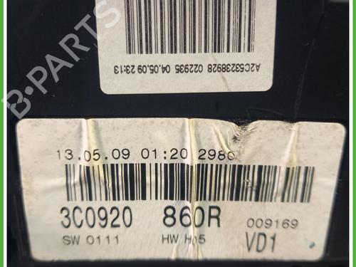 Instrument cluster VW PASSAT B6 (3C2) 2.0 TDI 16V | BP30096847C47