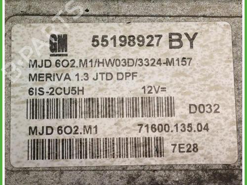 Engine control unit (ECU) OPEL MERIVA A MPV (X03) 1.3 CDTI (E75) | BP40145615M57 - Image 2