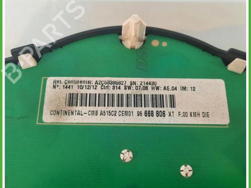 Instrument cluster CITROËN C3 II (SC_) 1.4 HDi 70 (SC8HZC, SC8HR0, SC8HP4) | BP40133915C47 - Image 4
