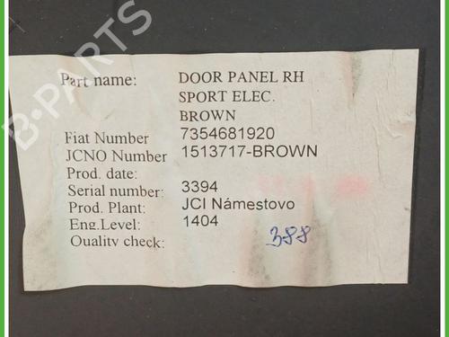 Front right panel FIAT 500 (312_) 1.2 (312AXA1A) | BP17554241C59 