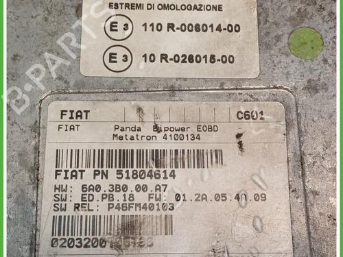 Engine control unit (ECU) FIAT PANDA (169_) 1.2 Natural Power (169.AXB1A) | BP22251096M57 