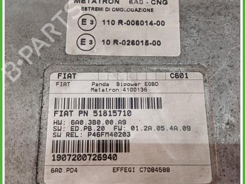 Engine control unit (ECU) FIAT PANDA (169_) 1.2 Natural Power (169.AXB1A) | BP17908843M57 
