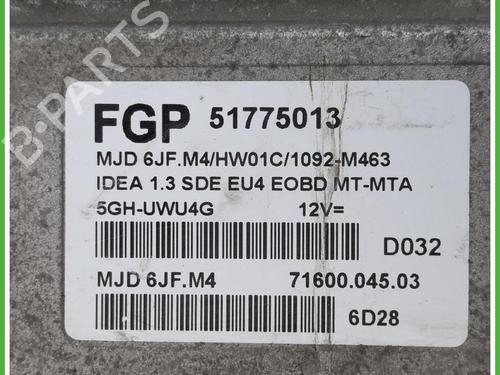 Engine control unit (ECU) LANCIA MUSA (350_) 1.3 D Multijet (350.AXB11, 350.AXB1A) | BP40135959M57 - Image 2