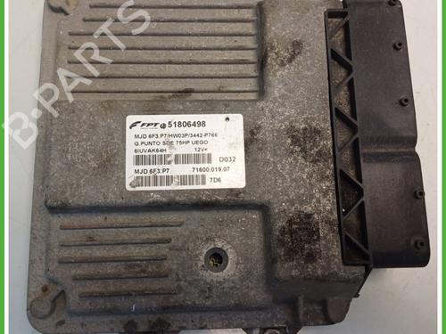 Used Engine control unit (ECU) FIAT GRANDE PUNTO (199_) 1.3 D Multijet (75 hp) 25937626