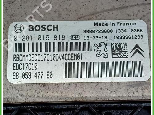 Engine control unit (ECU) CITROËN C3 II (SC_) 1.4 HDi 70 (SC8HZC, SC8HR0, SC8HP4) | BP40137126M57 - Image 2