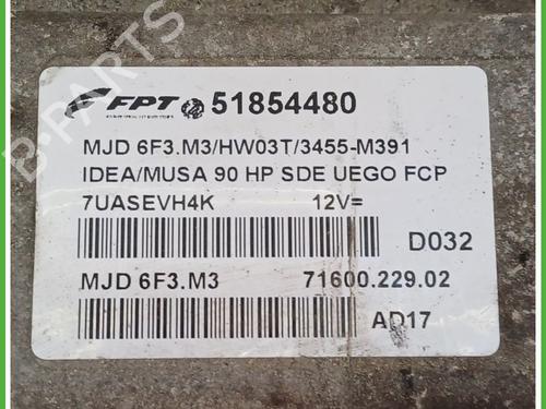 Engine control unit (ECU) LANCIA MUSA (350_) 1.3 D Multijet (350.AXG11, 350.AXG1A) | BP15607916M57 