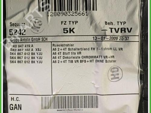 Front right panel VW GOLF VI (5K1) 2.0 TDI | BP40143127C59 - Image 4