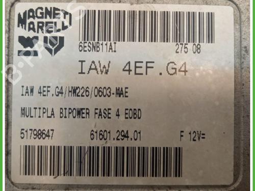Motorstyringsenhed FIAT MULTIPLA (186_) 1.6 16V (186AGB1A) | BP29629571M57 