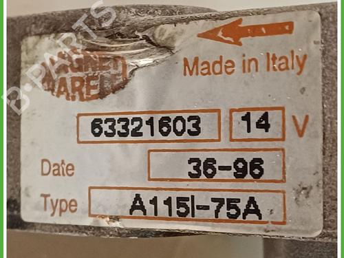 Alternator FIAT PUNTO (176_) 75 1.2 | BP16820184M7 